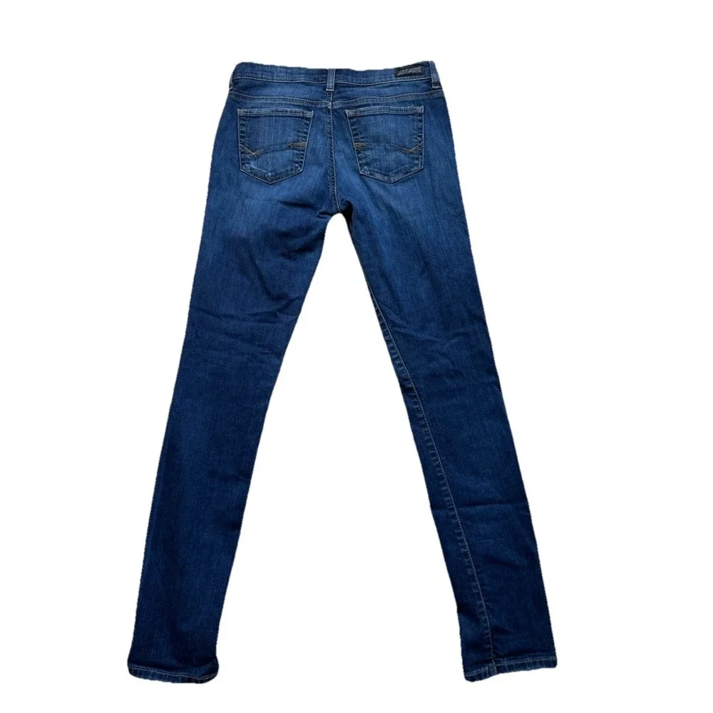 BKE Buckle Reserve Women's Addison  Skinny Blue Dark Wash Denim Jeans Size 27R‎ - Picture 6 of 9